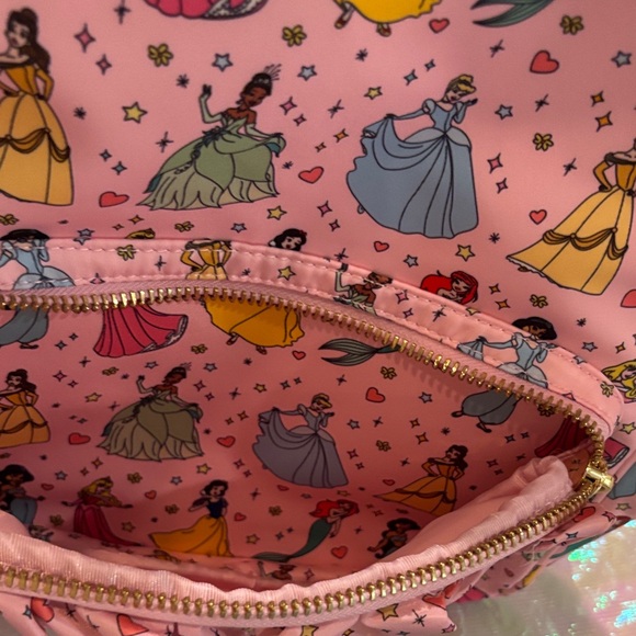 Stoney Clover Lane Pink Disney Princess Pattern Backpack-NWOT-Firm price - Picture 5 of 5